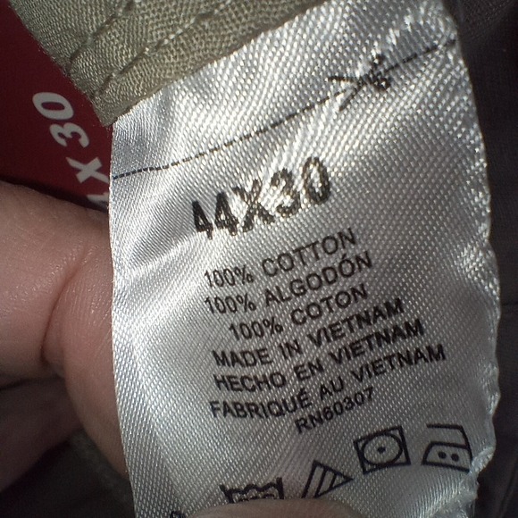 Union Bay Cargo‎ Pants B&T Survivor Straight Leg Belted 44 x 30 Beige NEW Cotton - Picture 15 of 16